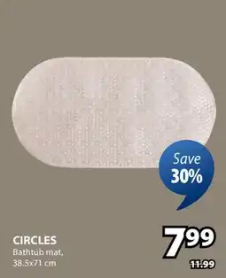 JYSK CIRCLES Bathtub mat offer