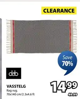 JYSK DAB VASSTELG Rag rug offer