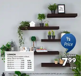 JYSK LENNON Floating shelf Corner offer