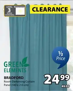 JYSK BRADFORD Room Darkening Curtain Panel offer