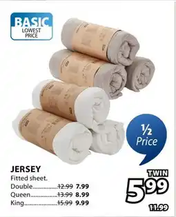 JYSK JERSEY Fitted sheet offer