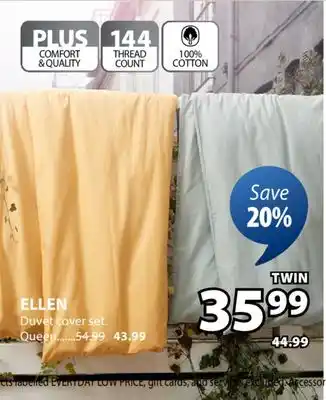 JYSK ELLEN Duvet cover set offer