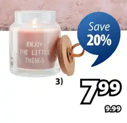 JYSK KENNETH Scented glass jar candle offer