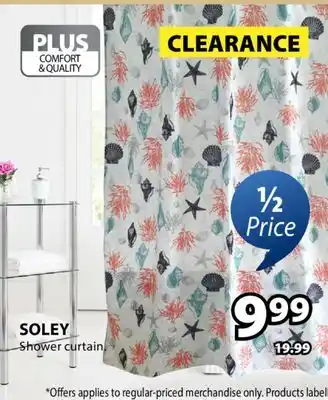 JYSK SOLEY Shower curtain offer