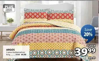 JYSK ARGOS 3-piece bedspread set offer