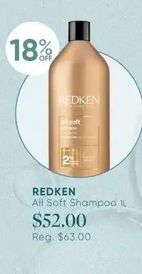 Chatters Salon REDKEN All Soft Shampoo offer