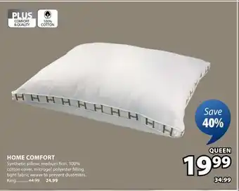 JYSK HOME COMFORT Synthetic pillow offer