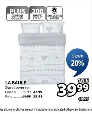 JYSK LA BAULE Duvet cover set offer