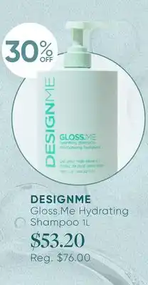 Chatters Salon DESIGNME Gloss. Me Hydrating Shampoo offer