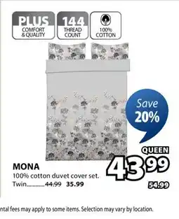 JYSK MONA 100% cotton duvet cover offer