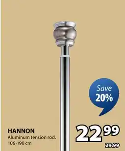 JYSK HANNON Aluminum tension rod offer