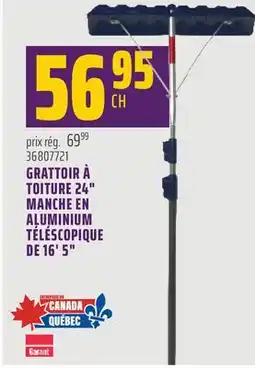 Gagnon - La Grande Quincaillerie GRATTOIR À TOITURE 24 MANCHE EN ALUMINIUM TÉLÉSCOPIQUE DE 16' 5 offer