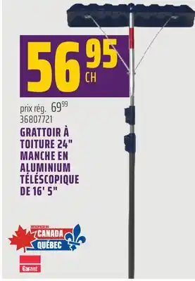 Gagnon - La Grande Quincaillerie GRATTOIR À TOITURE 24 MANCHE EN ALUMINIUM TÉLÉSCOPIQUE DE 16' 5 offer