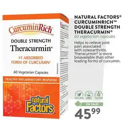 Ki Nature & Santé NATURAL FACTORS CURCUMINRICH DOUBLE STRENGTH THERACURMIN offer