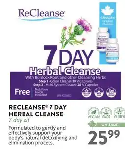 Ki Nature & Santé RECLEANSE 7 DAY HERBAL CLEANSE offer