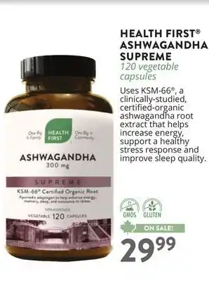 Ki Nature & Santé HEALTH FIRST ASHWAGANDHA SUPREME offer