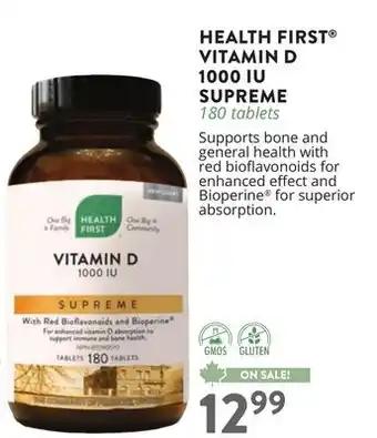 Ki Nature & Santé HEALTH FIRST VITAMIN D 1000 IU SUPREME offer