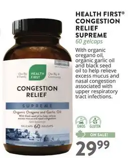 Ki Nature & Santé HEALTH FIRST CONGESTION RELIEF SUPREME offer