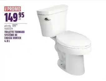 Gagnon - La Grande Quincaillerie TOILETTE TORNADO SYSTÈME DE CHASSE VORTEX 4.8 L offer