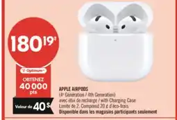 Pharmaprix APPLE AIRPODS with Charging Case offer