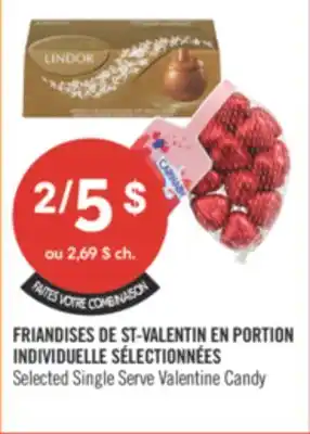 Pharmaprix SELECTED SINGLE SERVE VALENTINE CANDY offer