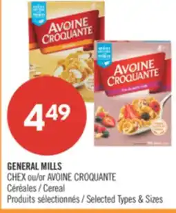 Pharmaprix GENERAL MILLS CHEX or AVOINE CROQUANTE offer