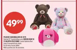 Pharmaprix Selected 20 Squishmallows or OURSON Jumbo Valentine Bear offer