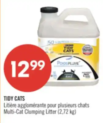 Pharmaprix TIDY CATS Multi-Cat Clumping Litter offer