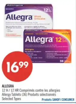 Pharmaprix ALLEGRA 12 H / 12 HR Allergy Tablets offer