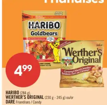 Pharmaprix HARIBO (284 g), WERTHER'S ORIGINAL (230 g - 245 g) or DARE Candy offer