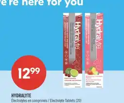 Pharmaprix HYDRALYTE Electrolyte Tablets offer