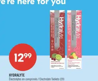 Pharmaprix HYDRALYTE Electrolyte Tablets offer