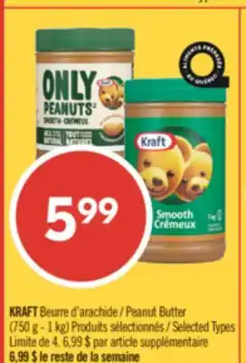 Pharmaprix KRAFT Peanut Butter (750 g - 1 kg) Product offer