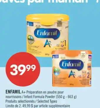 Pharmaprix ENFAMIL A+ Infant Formula Powder offer