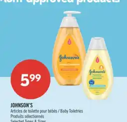 Pharmaprix JOHNSON'S Baby Toiletries offer