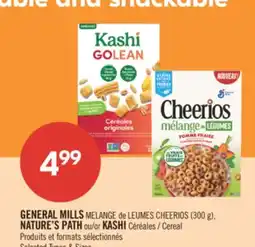 Pharmaprix GENERAL MILLS MELANGE LEUMES CHEERIOS (300 g), NATURE'S PATH or KASHI Cereal offer