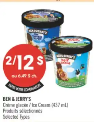 Pharmaprix BEN & JERRY'S Ice Cream offer