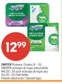 Pharmaprix SWIFFER Dusters (6 - 10), SWEEPER Wet (20 - 24) or Dry (20 - 32) Cloth Refills offer