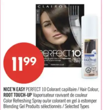 Pharmaprix NICE'N EASY PERFECT 10 Colorant Hair Colour, ROOT TOUCH-UP Color Refreshing Spray or Blending Gel offer