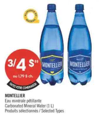 Pharmaprix MONTELLIER Carbonated Mineral Water offer