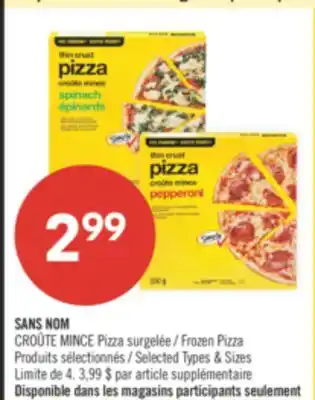 Pharmaprix NO NAME Frozen Pizza offer