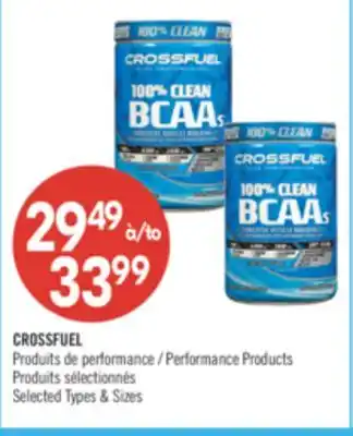 Pharmaprix CROSSFUEL Performance Products offer