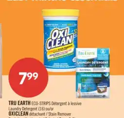 Pharmaprix TRU EARTH ECO-STRIPS Laundry Detergent (16) or OXICLEAN Stain Remover offer