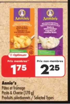 Pharmaprix Annie's Pasta & Cheese offer