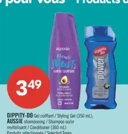 Pharmaprix DIPPITY-DO Gel Styling Gel (350 mL), AUSSIE Shampoo or Conditioner (360 mL) offer