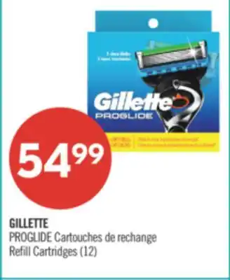 Pharmaprix GILLETTE PROGLIDE Refill Cartridges (12) offer