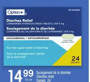 Uniprix Option Soulagement de la diarrhée/Diarrhea relief offer