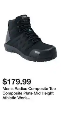 Mark's Men's Radius Composite Toe Composite Plate Mid Height Athletic Work Boots offer