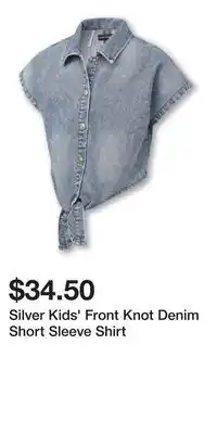 Mark's Silver Kids' Front Knot Denim Short Sleeve Shirt offer