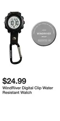 Mark's WindRiver Digital Clip Water Resistant Watch offer